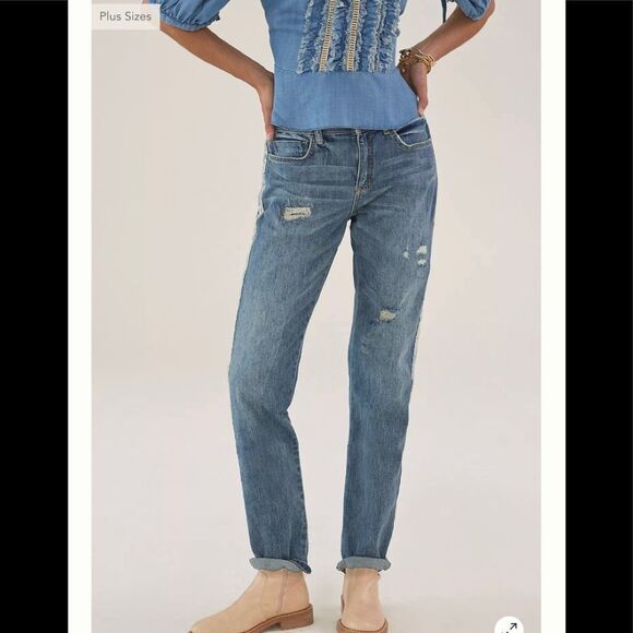 Anthropologie Pilcro The Slim Boyfriend Crop Jeans - Picture 2 of 4